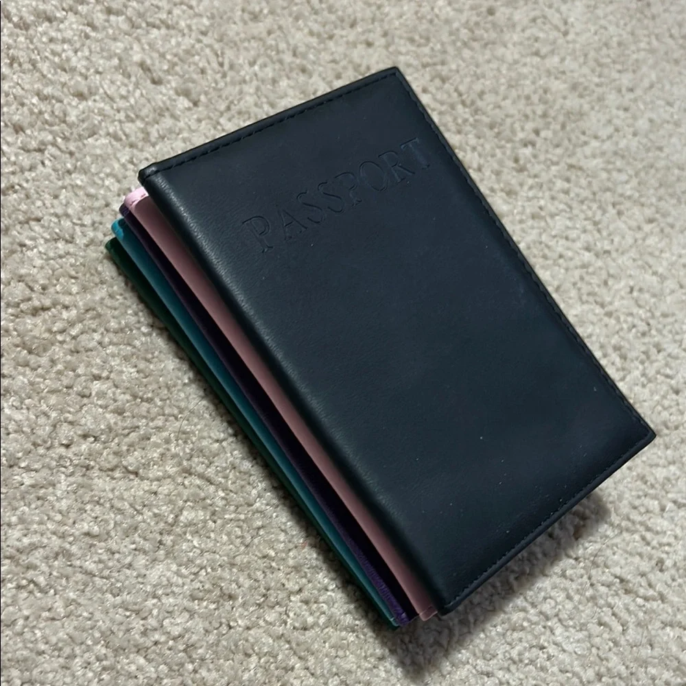 Colorful Passport Holders Set of 5 Passport cover sleeves